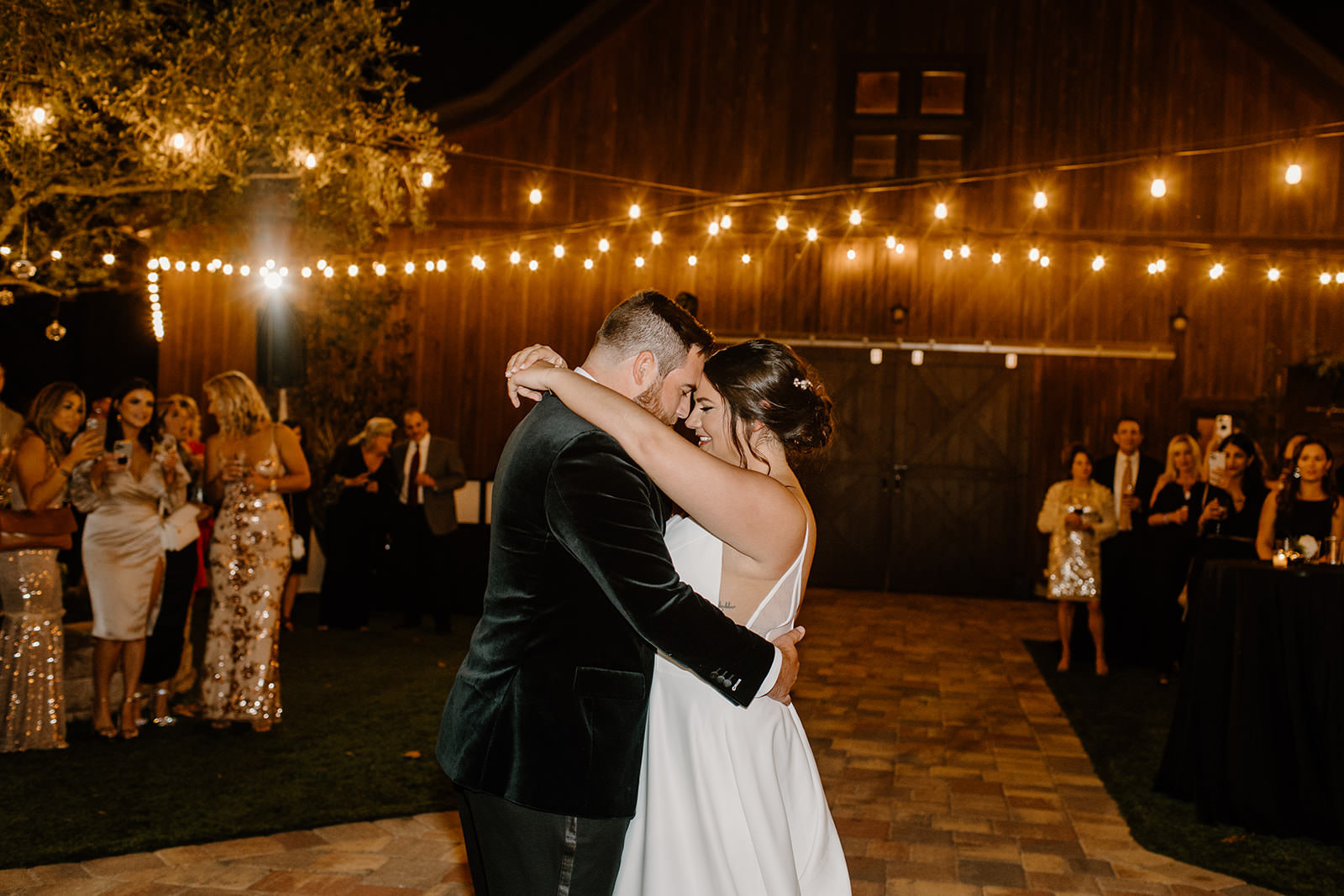 Bride and Groom First Dance Portrait | Florida Wedding DJ Grant Hemond & Associates | Mision Lago Ranch