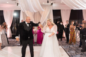 Bride and Groom First Dance Wedding Portrait