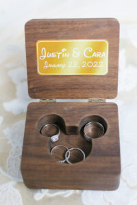 Bride and Groom Wedding Ring Wooden Box | Tampa Wedding Planner Perfecting the Plan Weddings & Events