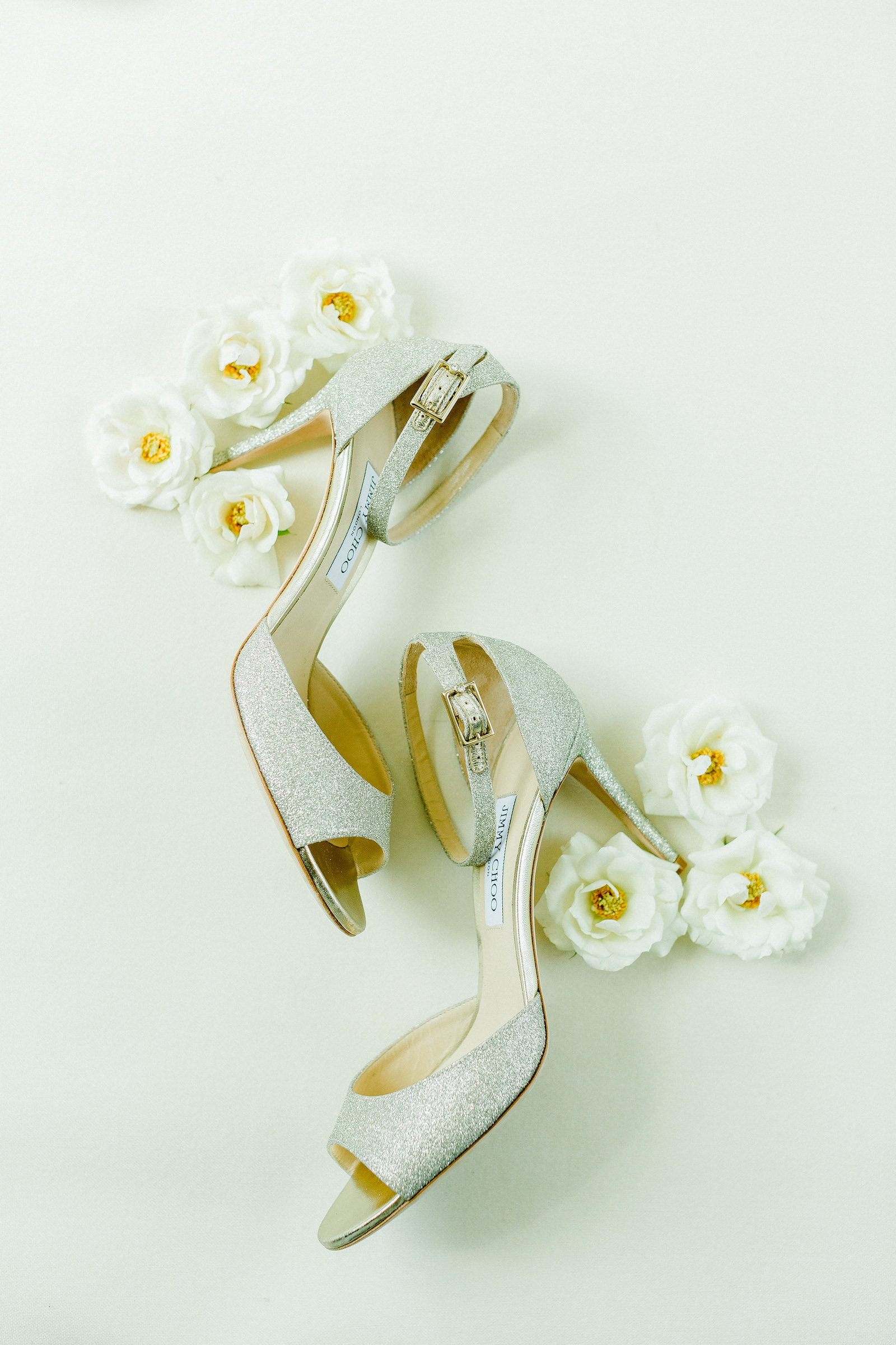 Silver Glitter Bride Jimmy Choo Wedding Heel Shoes