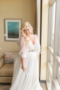 Bride Getting Ready Wedding Portrait | Florida Wedding Photographer Kristen Marie Photography