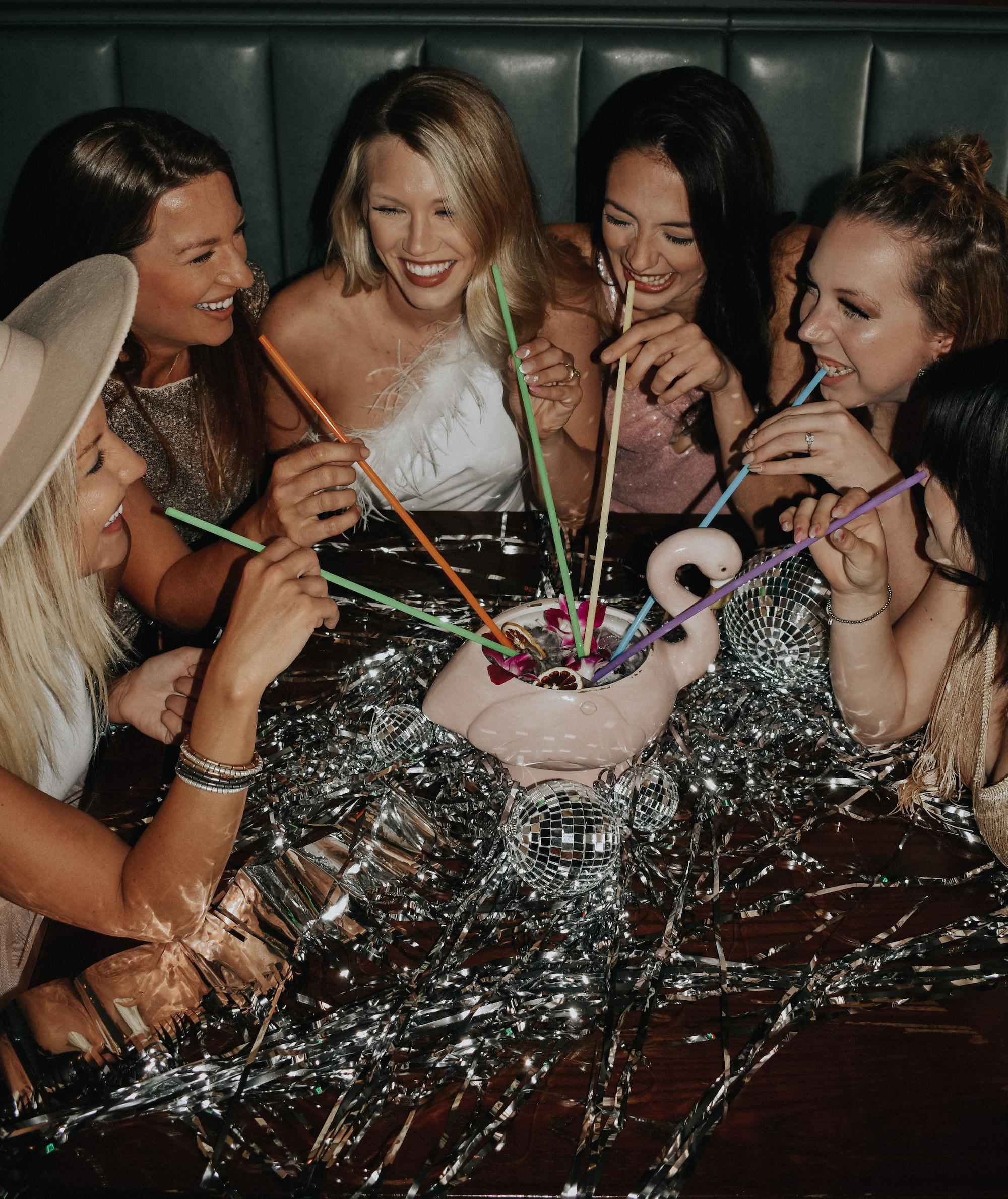 St. Pete Bachelorette Party Ideas | Flamingo Group Cocktail | Photographer The Gadabout Captures