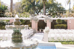 Classic Outdoor Courtyard Wedding Inspiration with Fountain | St. Petersburg Vinoy Resort & Golf Club