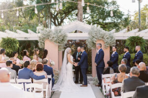 Classic Outdoor Courtyard Wedding Inspiration with Baby's Breath Florals | St. Petersburg Vinoy Resort & Golf Club