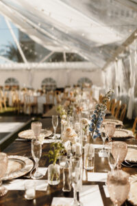 Romantic Garden Wedding Reception Tablescape Centerpieces