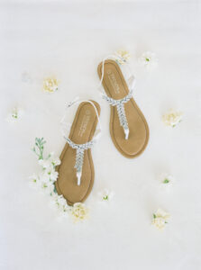 Thong Jeweled Wedding Sandals