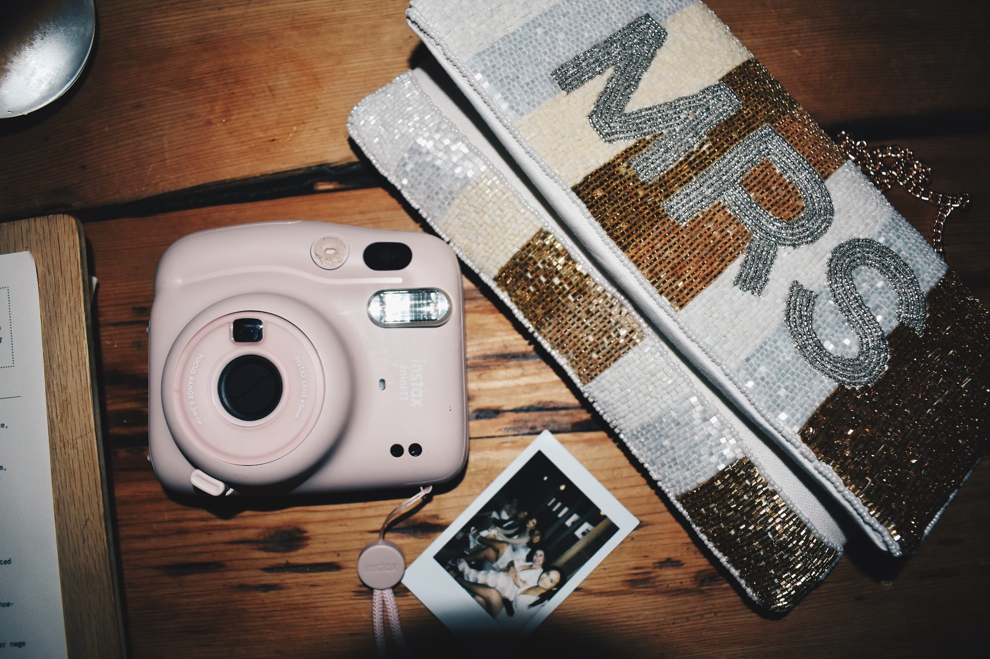 Mrs. Purse with Polaroid Camera for Bachelorette Party | Photographer The Gadabouts Captures