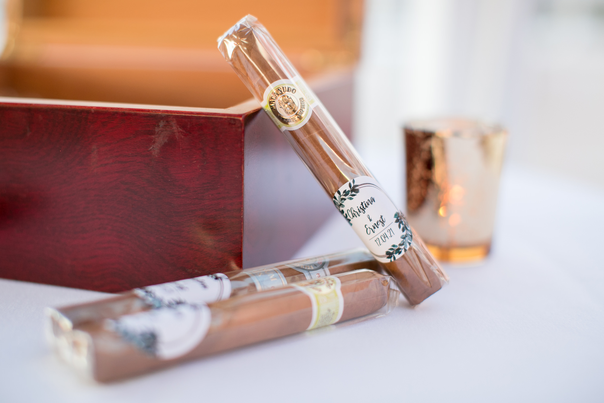 Classic Wedding, Custom Cigars Guest Gifts | Tampa Bay Wedding Photographer Carrie Wildes Photography