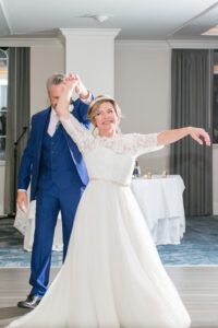 Classic Bride and Groom First Dance Wedding Reception Portrait | Tampa Bay Wedding Photographer Carrie Wildes Photography | St. Pete Wedding DJ Breezin' Entertainment