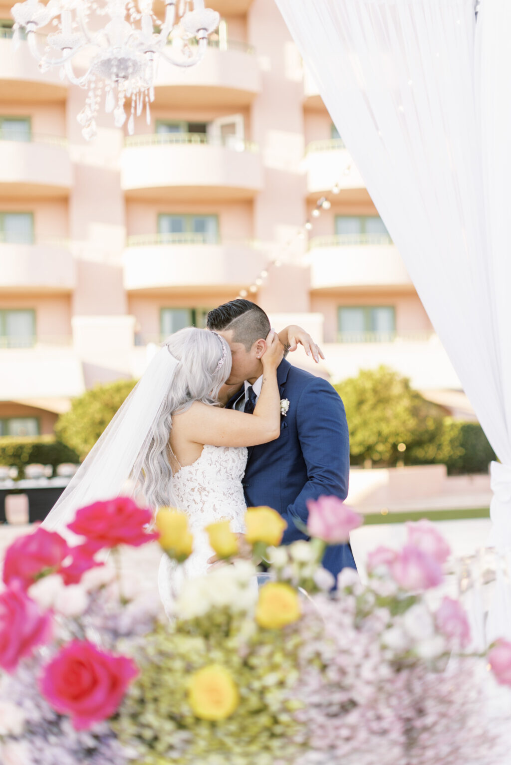 Wedding Portrait Kiss