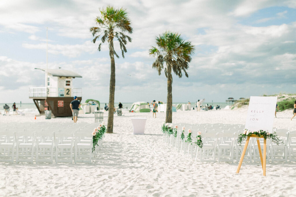Tropical Florida Destination Ideas | Hyatt Clearwater Beach Wedding Ceremony