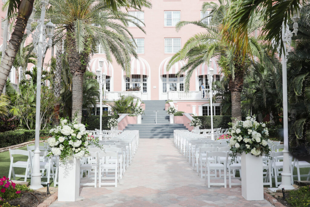 Courtyard Wedding Ceremony | St. Pete Beach Venue The Don Cesar