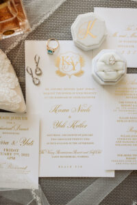 Classic Gold and Cream Wedding Invitation Suite Inspiration
