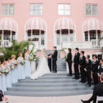 Courtyard Outdoor Tropical Wedding Ceremony Location | Venue The Don CeSar | St Petersburg Wedding Officiant Weddings by Bonnie | Planner Elegant Affairs