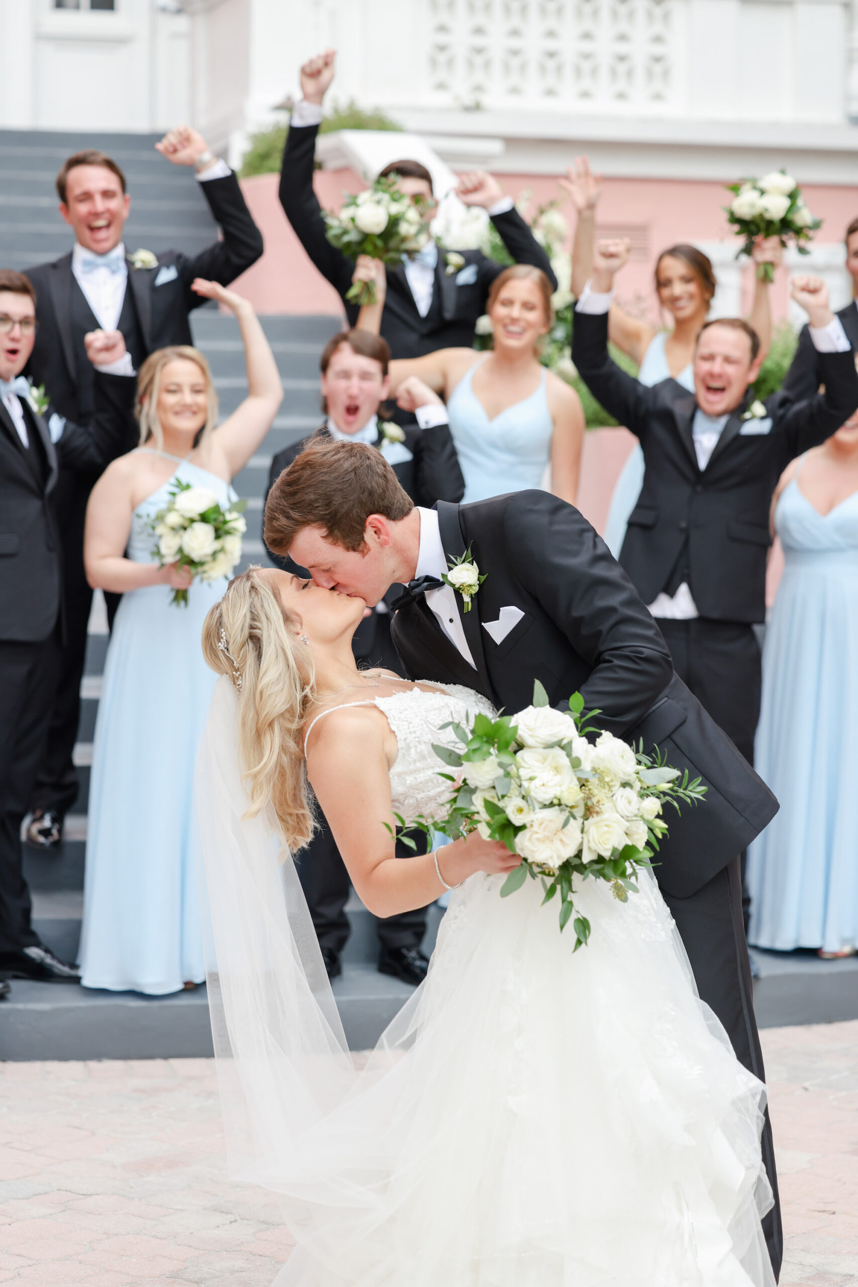 Bride and Groom Romantic Kiss | St Petersburg Wedding Photographer Lifelong Photography