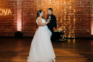 Classic Simple Bride and Groom Dancing Wedding Reception Portrait | Tampa Bay Wedding Photographer Amber McWhorter Photography