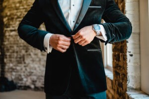 Black Velvet Groom Wedding Suit Jacket | Groom Wedding Attire Inspiration