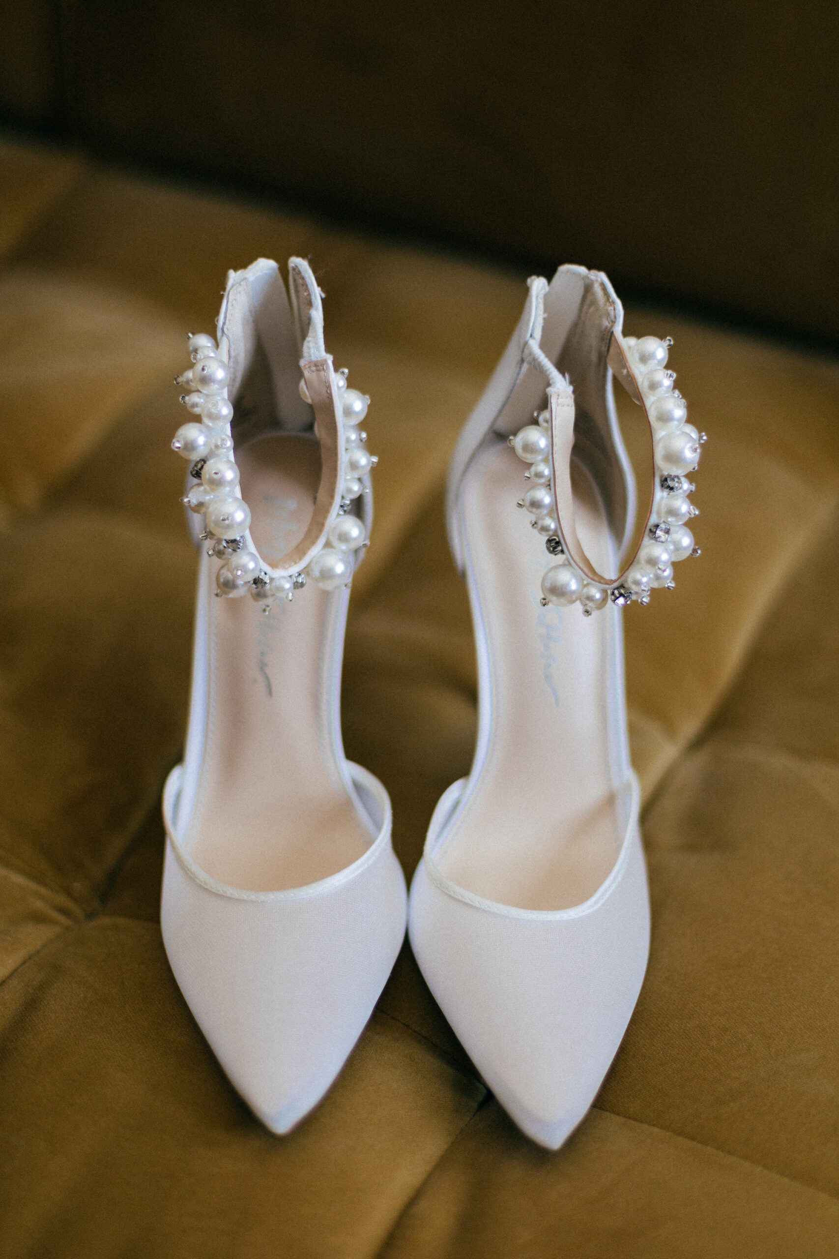 Betsy Johnson Closed-Toed Pearl Bridal Wedding Shoe Ideas