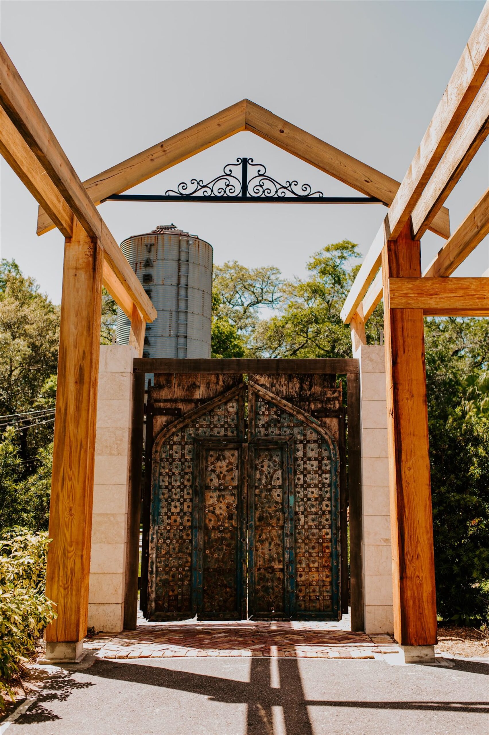 Doors to The Silo Garden Outdoor Rustic Wedding Venue | Tabellas at Delaney Creek Tampa Bay