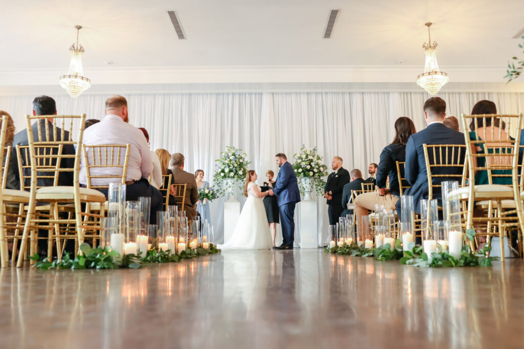 Candlelit Aisle Decor Ideas | Tampa Bay Wedding Photographer Lifelong Photography Studio | Venue The Orlo | Officiant A Wedding with Grace