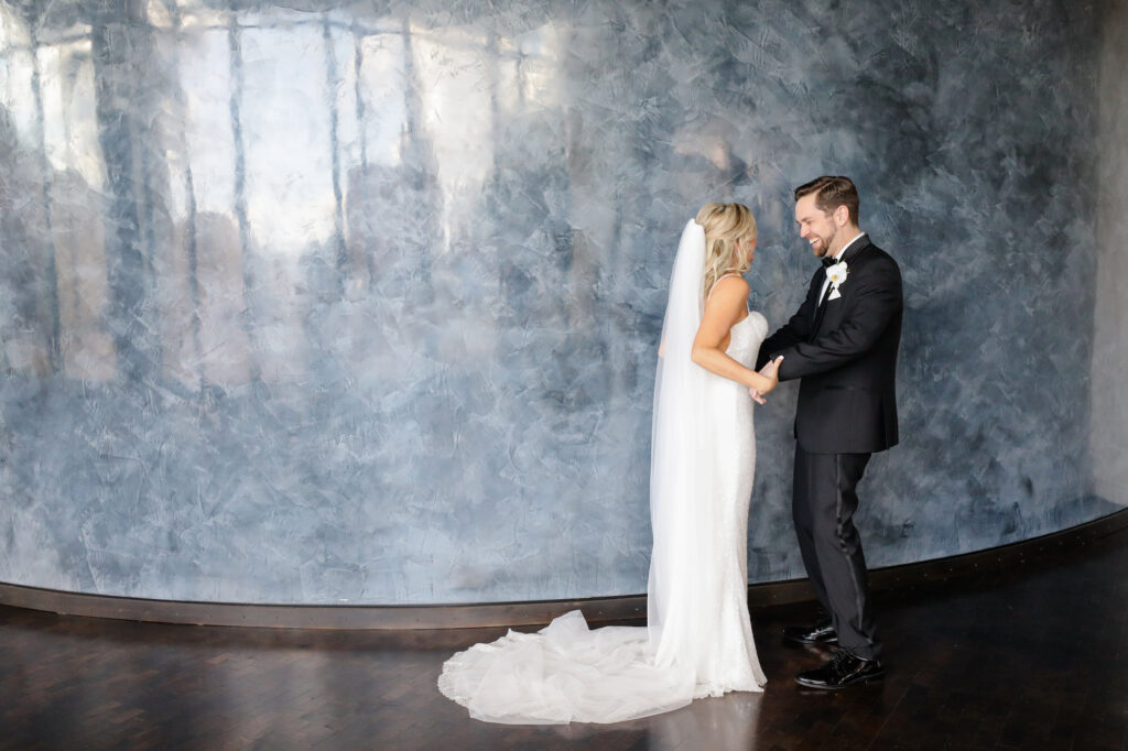 Bride and Groom First Look Wedding Portrait | Lifelong Photography