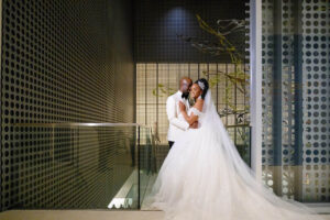 Bride and Groom Tampa Museum of Art Wedding Portrait