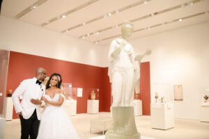 Bride and Groom Tampa Museum of Art Wedding Portrait