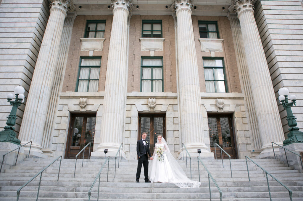 Downtown Tampa Bay Historic Le Meridien Hotel Wedding Portrait | Photographer Carrie Wildes Photography