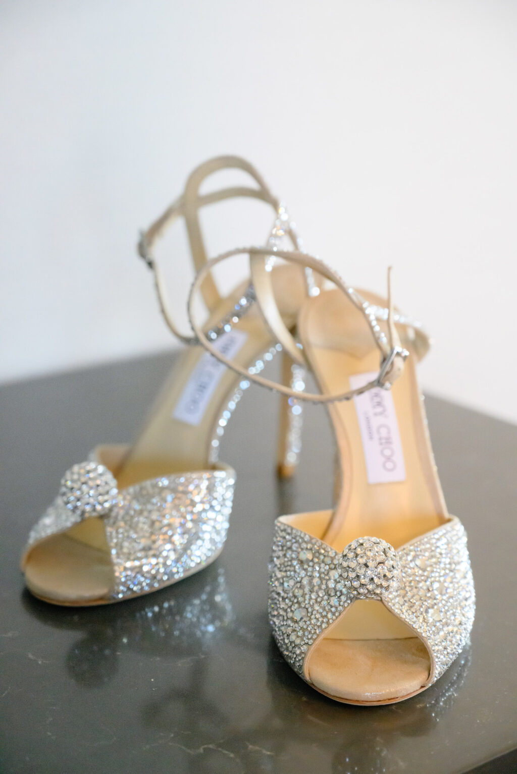 Jimmy Choo Silver Rhinestone Crystal Wedding Shoe Inspiration