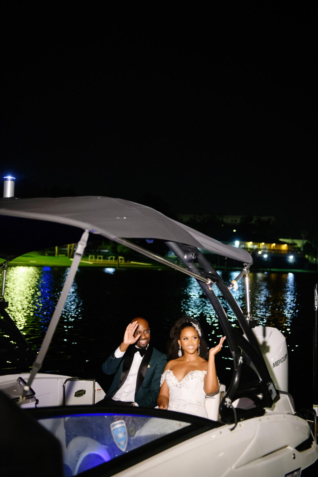 Bride and Groom Wedding Reception Boat Grand Exit Inspiration
