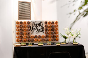 Donut Wall for Wedding Dessert
