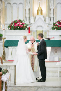 Bride and Groom Vow Exchange | Catholic Wedding Traditions