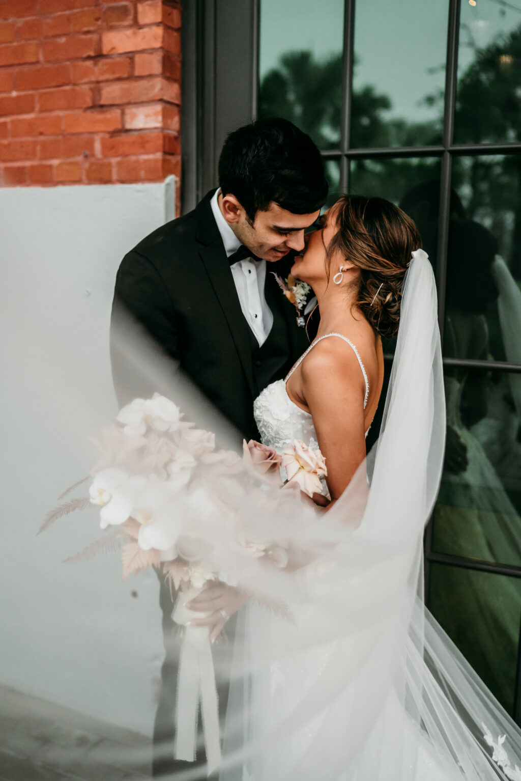 Bride and Groom Veil Wedding Portrait Inspiration | Tampa Videographer J&S Media