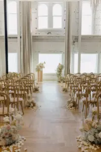 Romantic Boho Vintage Wedding Ceremony in The Valencia Ballroom | Tampa Bay Wedding Venue Hotel Haya