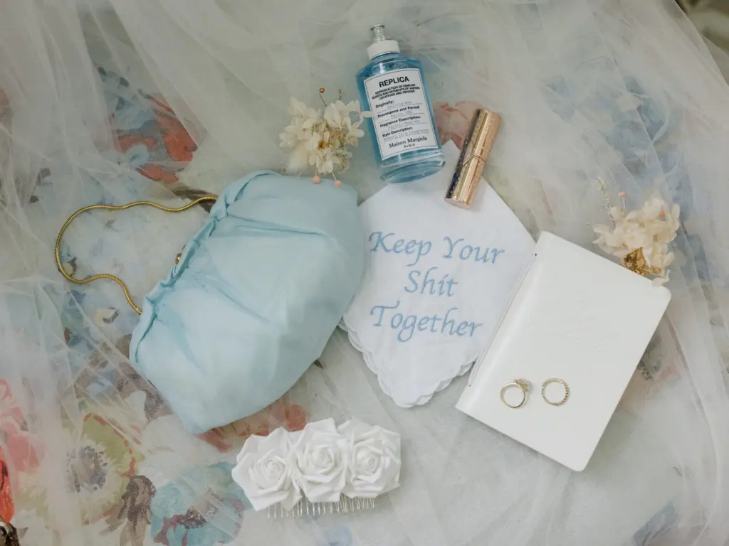 Keep Your Shit Together Cheeky Handkerchief | Something Blue Wedding Ideas