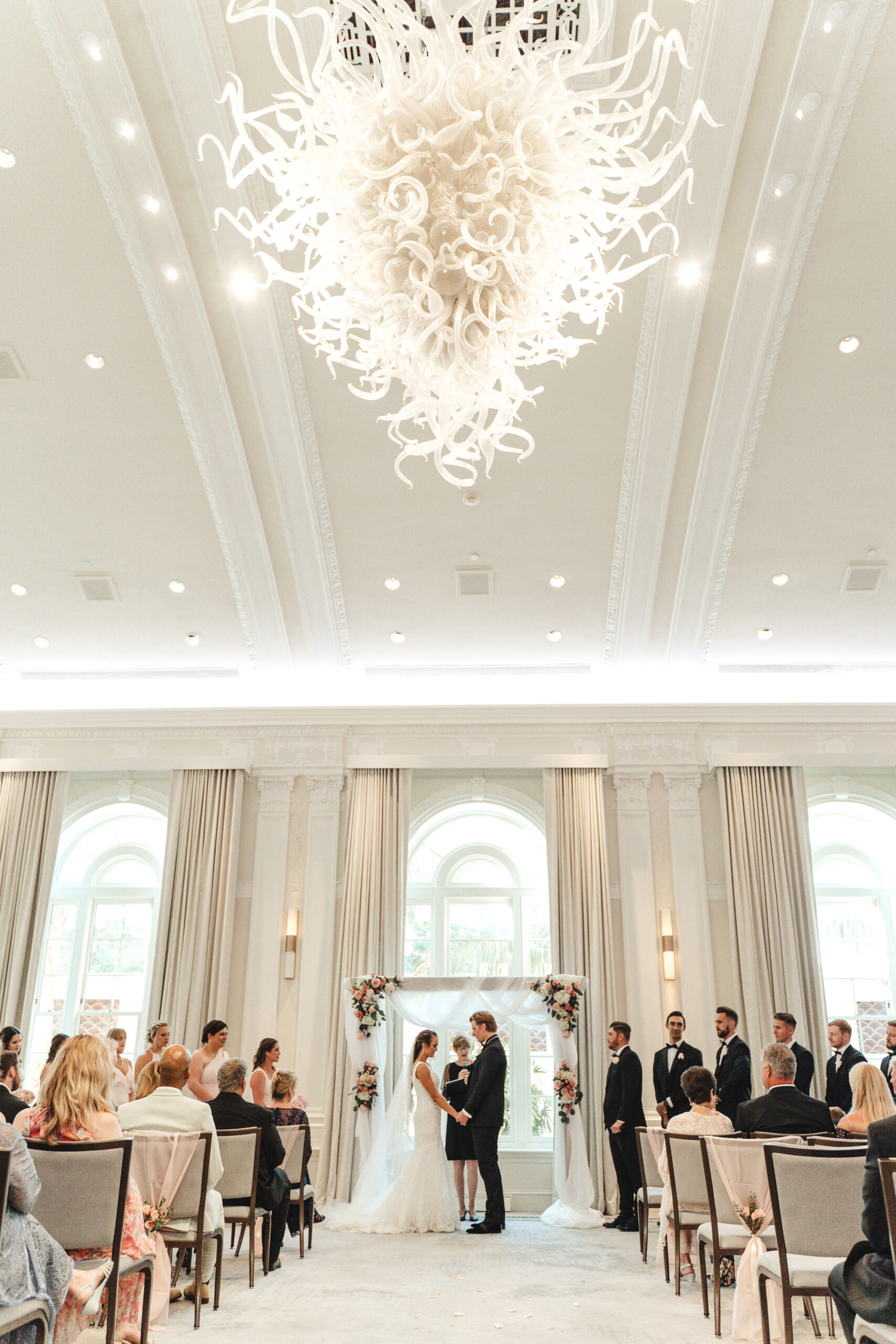 Elegant Ballroom Indoor Wedding Ceremony | The Vinoy Renaissance |Tampa Bay Officiant A Wedding with Grace