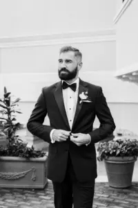 Formal Black Tie Groom Tuxedo Wedding Attire Inspiration
