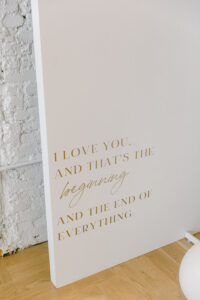 Love Quotes Sign for Wedding Reception Decor Sign Inspiration