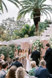 Bride and Groom Exchange Vows in Romantic Timeless Wedding Ceremony | St Pete Venue The Vinoy