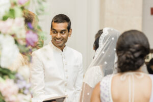 Bride and Groom Wedding Vow Exchange | Indian Wedding Ceremony Inspiration
