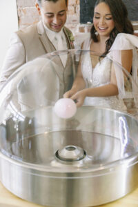 Cotton Candy Machine | Cake Alternatives | Unique Wedding Reception Trends