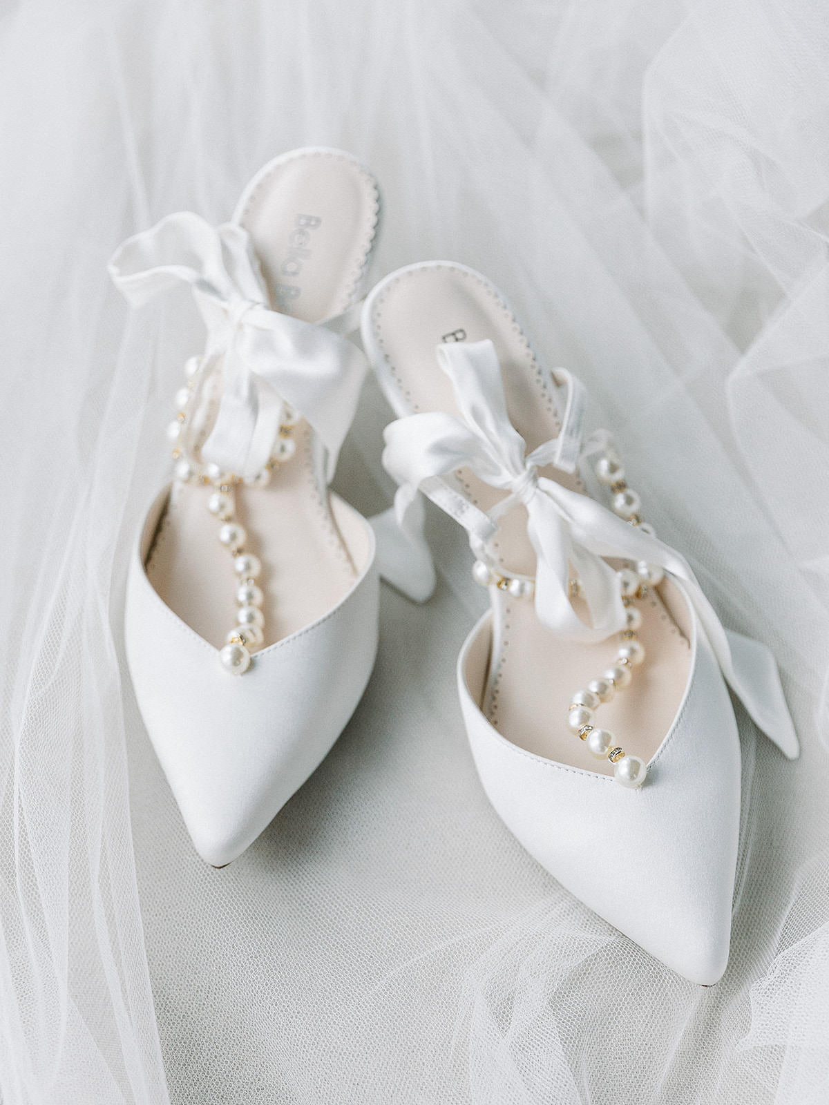 Timeless White Pearl Pointed Bella Belle Wedding Shoes Inspiration