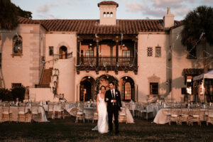 Elegant Outdoor Waterfront European Inspired Wedding Reception | Sarasota Wedding Venue Powel Crosley Estate