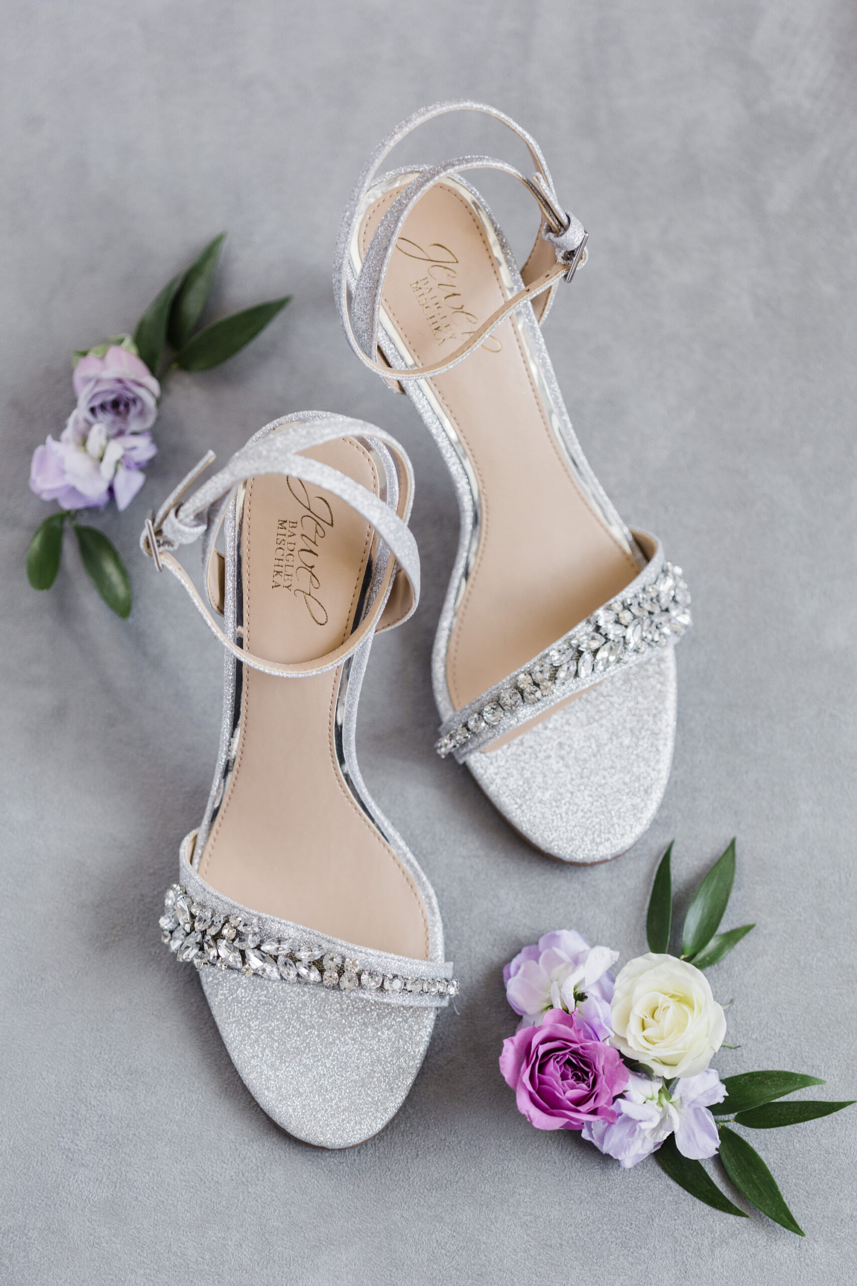 Silver Jewel Badgley Mischka Wedding Shoe Inspiration