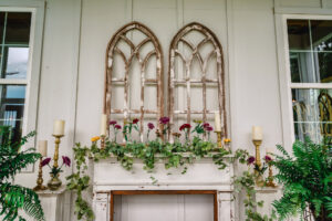 Vintage Window Pane Wedding Decor