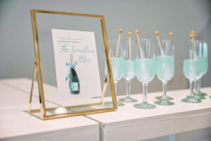 Signature Wedding Reception Cocktail Drink | Gold Frame Drink Menu Ideas