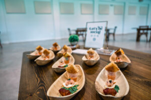 Unique Hors D'oeuvres Display for Wedding Reception Cocktail Hour