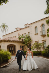 Bride and Groom Wedding Portrait | Sarasota Wedding Venue Powel Crosley Estate | Photographer and Videographer Mars and the Moon Films