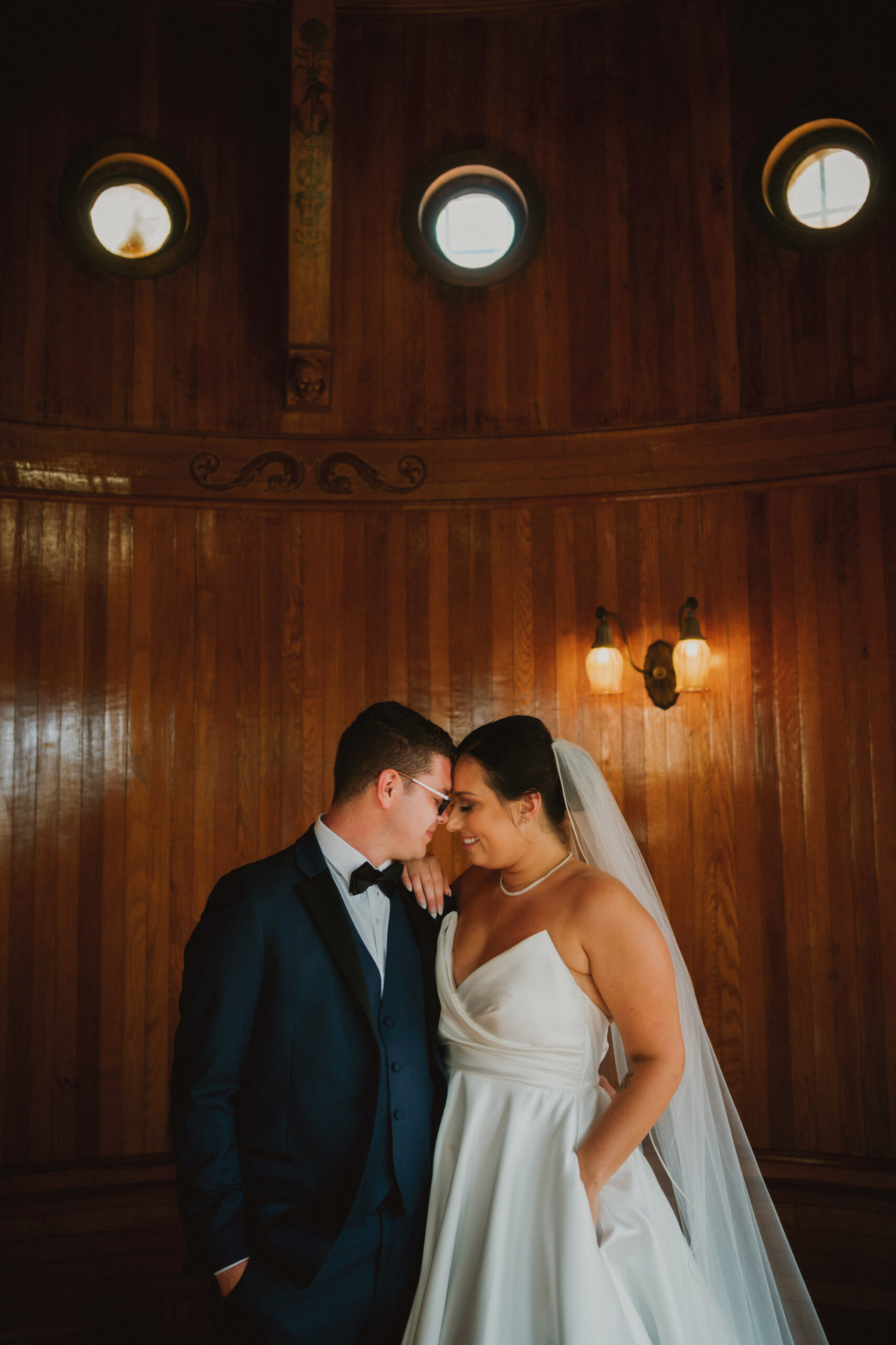 Intimate Bride and Groom Wedding Portrait | Dark and Moody Lighing | Tampa Bay Photographer Videographer Mars and the Moon