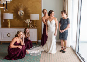 Bride Getting Ready Wedding Portrait | Bridal Updo Hair Inspiration